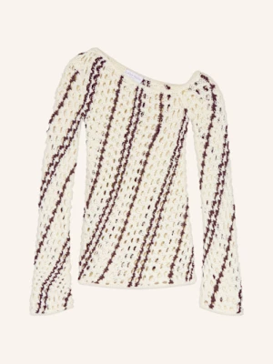 Obrázek produktu Leger Studio One-Shoulder Svetr Laren tmavě hnědá / krémová