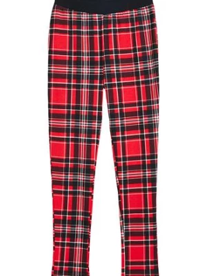 Obrázek produktu Legginsy dziewczęce ocieplane, w kratę bonprix
