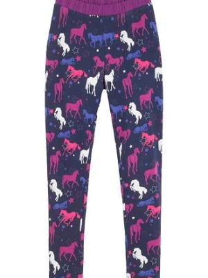 Obrázek produktu Legginsy termiczne z motywem koni bonprix