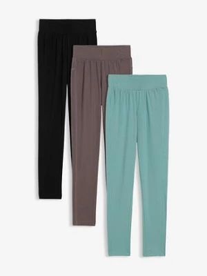 Obrázek produktu Legginsy z elastycznej mieszanki bawełny organicznej (3 pary) bonprix