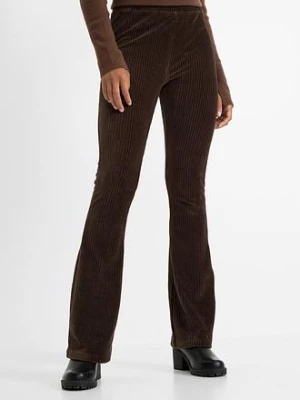 Obrázek produktu Legginsy z poszerzanymi nogawkami z imitacji sztruksu bonprix