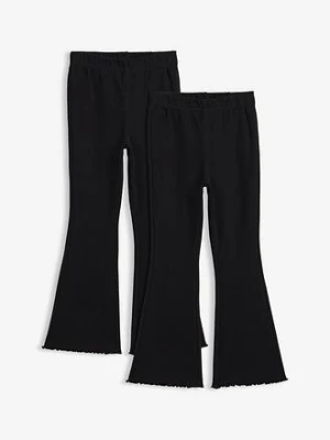 Obrázek produktu Legginsy z prążkowanego materiału, rozszerzone nogawki (2 szt.) bonprix