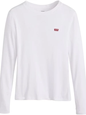 Obrázek produktu LEVI'S ® Tričko 'Essential Housemark Long Sleeve Tee'  karmínově červené / bílá