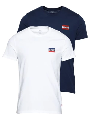 Obrázek produktu LEVI'S ® Tričko 'Graphic Crewneck T-Shirt - 2 Pack'  námořnická modř / červená / bílá