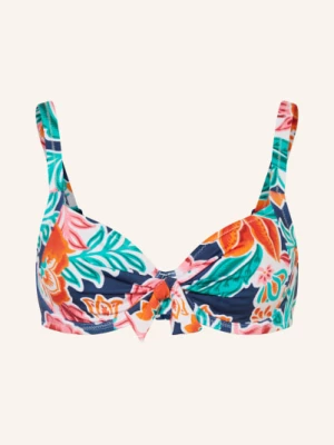 Obrázek produktu Lidea Bikini Top S Kosticemi Petal Patch tmavě modrá / oranžová / tmavě zelená