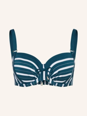 Obrázek produktu Lidea Bikini Top S Kosticemi Strive Stripe petrolejová / stříbrná / bílá