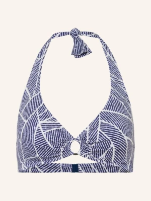 Obrázek produktu Lidea Bikiny S Výstřihem Za Krkem Indigo Grid tmavě modrá / bílá