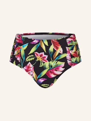 Obrázek produktu Lidea High Waist Bikinové Kalhotky Exotic Blaze černá / světle zelená / fuchsiová