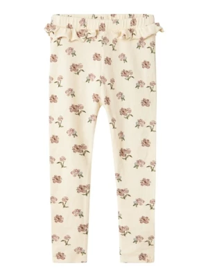 Obrázek produktu Lil'Atelier Legíny 'NMFGavo'  krémová / tmavě zelená / růže