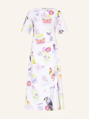 Obrázek produktu Lilienfels Jerseyové Šaty bílá / fialová / neonově žlutá