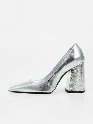 Obrázek produktu Lodičky na vysokém podpatku Stuart Weitzman stříbrná barva