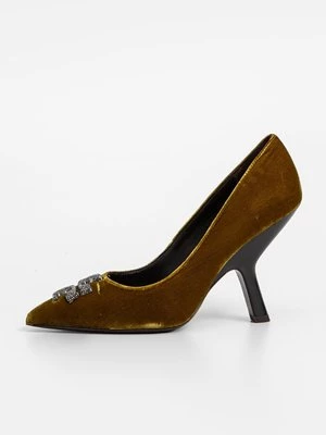 Obrázek produktu Lodičky na vysokém podpatku Tory Burch olivová