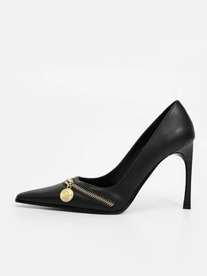 Obrázek produktu Lodičky na vysokém podpatku Versace Jeans Couture skvrnitě antracitová