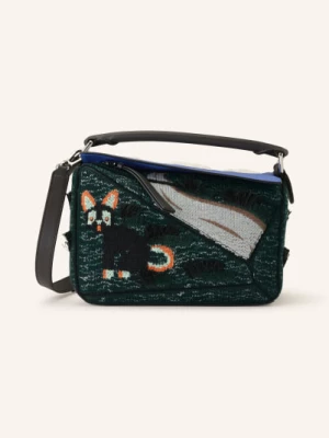 Obrázek produktu Loewe Kabelka Puzzle tmavě zelená / tmavě modrá / černá
