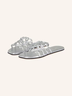 Obrázek produktu Loewe Pantofle Petal Anagram stříbrná