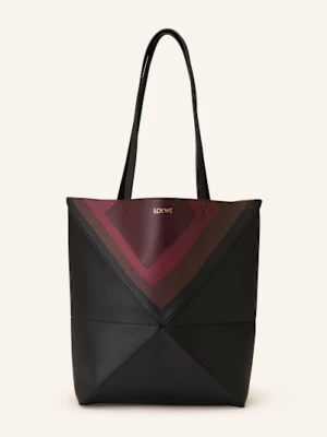 Obrázek produktu Loewe Shopper Puzzle Fold Medium černá / hnědá / světle červená