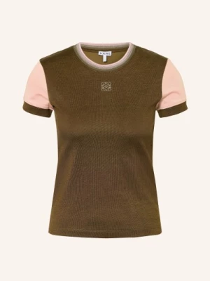 Obrázek produktu Loewe Tričko khaki / růžová