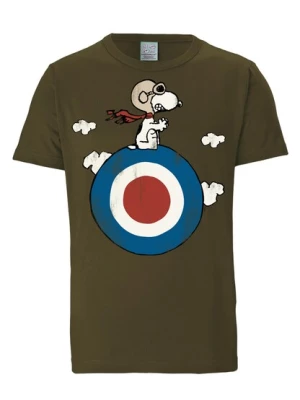 Obrázek produktu LOGOSHIRT Tričko 'Peanuts - Snoopy Pilot'  modrá / olivová / červená / bílá