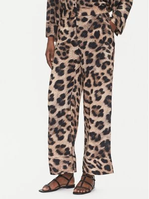 Obrázek produktu LOLA CASADEMUNT Kalhoty z materiálu LS2514018 Hnědá Relaxed Fit