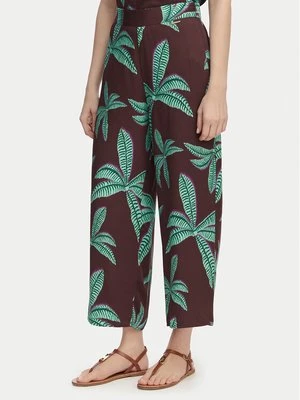 Obrázek produktu LOLA CASADEMUNT Kalhoty z materiálu LS2614055 Hnědá Relaxed Fit