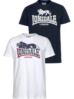 Obrázek produktu LONSDALE Tričko 'Loscoe'  marine modrá / tmavě červená / bílá