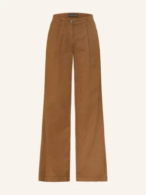 Obrázek produktu Luisa Cerano Džíny S Širokými Nohavicemi A Lněným Vzorem 7642 dark terracotta new old dyed