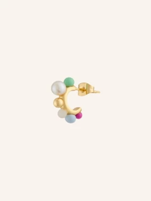 Obrázek produktu Lulu Copenhagen Kreoly Space Hoops zlatá / mátová / bílá
