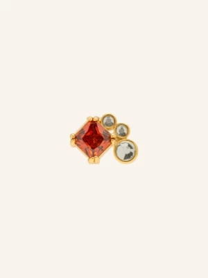 Obrázek produktu Lulu Copenhagen Náušnice Gala Red Bling Right červená / zlatá