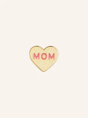 Obrázek produktu Lulu Copenhagen Puzetové Náušnice Heart Mom zlatá / růžová