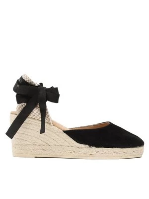 Obrázek produktu Manebi Espadrilky Soft Suede Low Wedge Espadrilles K 1.0 WL Černá