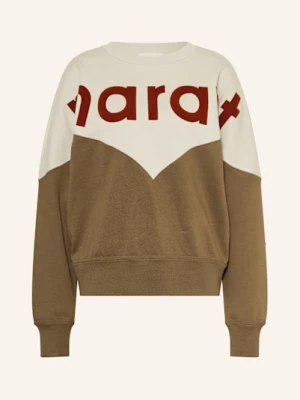 Obrázek produktu Marant Étoile Mikina Houston khaki / režná / tmavě oranžová