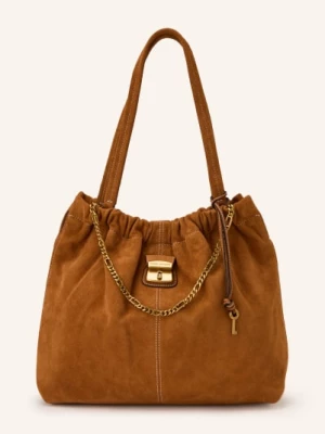 Obrázek produktu Marc Jacobs Kabelka The Suede Cristina Tote koňaková / zlatá