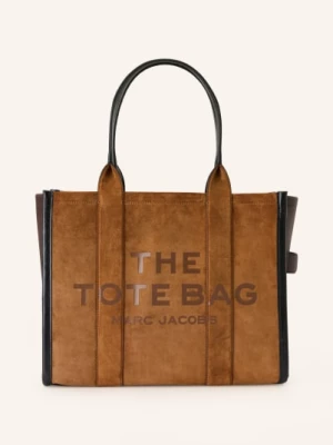 Obrázek produktu Marc Jacobs Nákupní Taška The Large Tote Suede Leather Mix tmavě hnědá / koňaková / černá