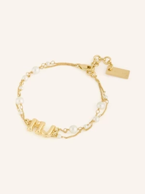 Obrázek produktu Marc Jacobs Náramek The Pearl Mj Balloon Bracelet zlatá / bílá