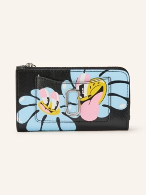Obrázek produktu Marc Jacobs Peněženka The Medium Flat Wallet Flower Faces černá / tmavě modrá