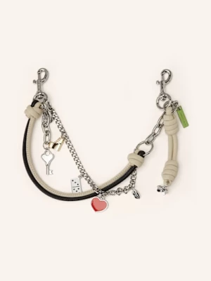 Obrázek produktu Marc Jacobs Přívěsek Na Tašku The Mini Icon Chain Charm černá / krémová / stříbrná