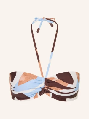 Obrázek produktu Marc O'polo Bikiny S Bandeau Topem bílá / tmavě hnědá / tmavě modrá