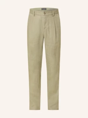 Obrázek produktu Marc O'polo Lněné Chino Kalhoty Osby Se Zúženým Střihem khaki