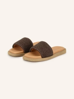 Obrázek produktu Marc O'polo Pantofle Agda tmavě hnědá / velbloudí