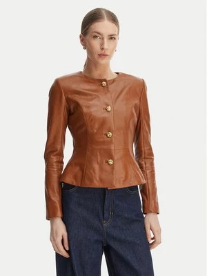 Obrázek produktu Marciano Guess Kožená bunda G6GL02 L0083 Hnědá Regular Fit