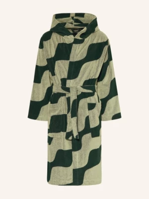 Obrázek produktu Marimekko Unisexový Župan Taifuuni S Kapucí světle zelená / tmavě zelená
