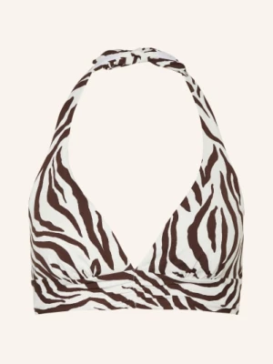 Obrázek produktu Max Mara Beachwear Horní Díl Bikin Se Zavazováním Okolo Krku Alberta bílá / tmavě hnědá