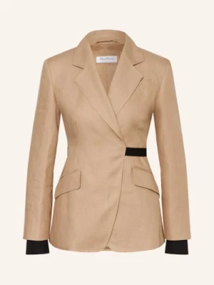 Obrázek produktu Max Mara Lněný Blejzr Fionda béžová / černá