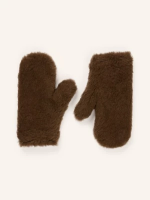 Obrázek produktu Max Mara Rukavice Mxaombrato S Alpakou hnědá