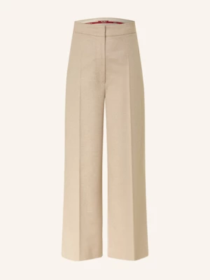 Obrázek produktu Max Mara Studio Marlene Kalhoty Marengo Z Flanelu béžová