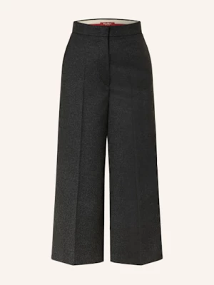 Obrázek produktu Max Mara Studio Marlene Kalhoty Marengo Z Flanelu tmavě šedá
