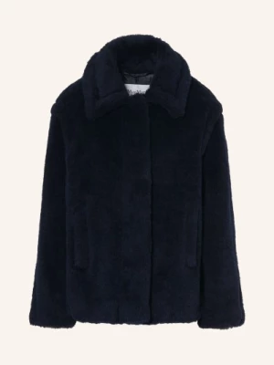 Obrázek produktu Max Mara Teddyfellová Bunda Fuggito S Alpakou tmavě modrá