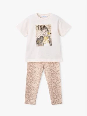 Obrázek produktu Mayoral Sada t-shirt a legíny 3727 Béžová Regular Fit