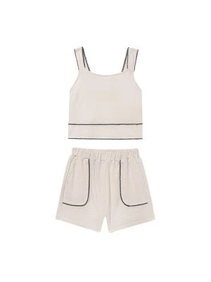 Obrázek produktu Mayoral Sada top a textilní šortky 6213 Béžová Regular Fit