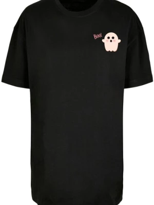 Obrázek produktu Merchcode Oversized tričko 'Halloween - Boo Ghost'  růžová / pastelově růžová / černá